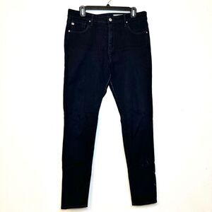 AG Adriano Goldschmied Contour 360 High Rise The Farrah Skinny Jeans Black 31R